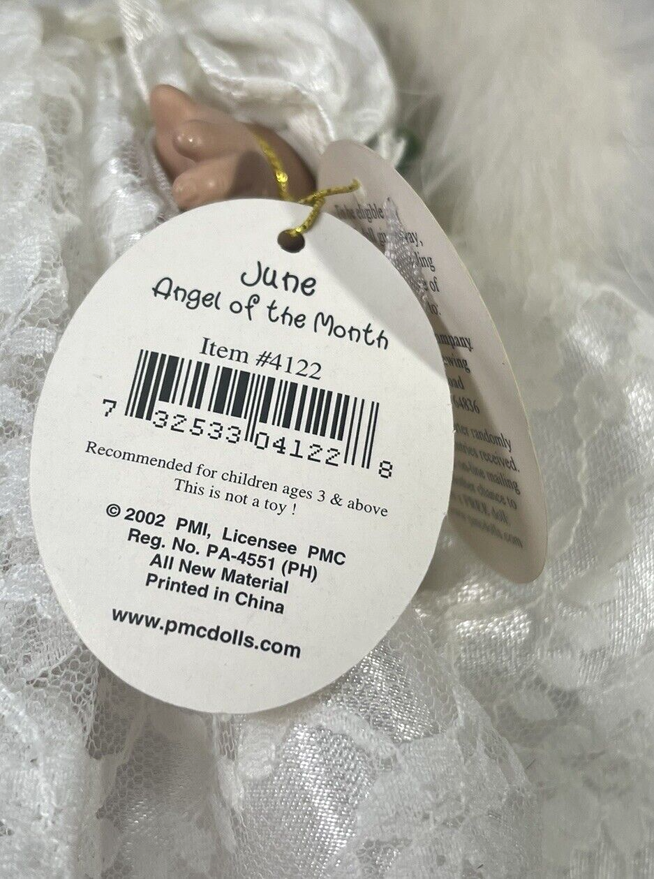 2002 Precious Moments Doll Collection, Angel of the Month June #4144 ~ Preowned