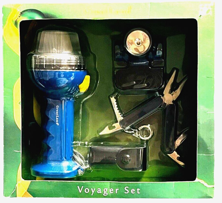 Camping Set of Multi Tools, Floating Lantern, Headlamp & Stainless-Steel