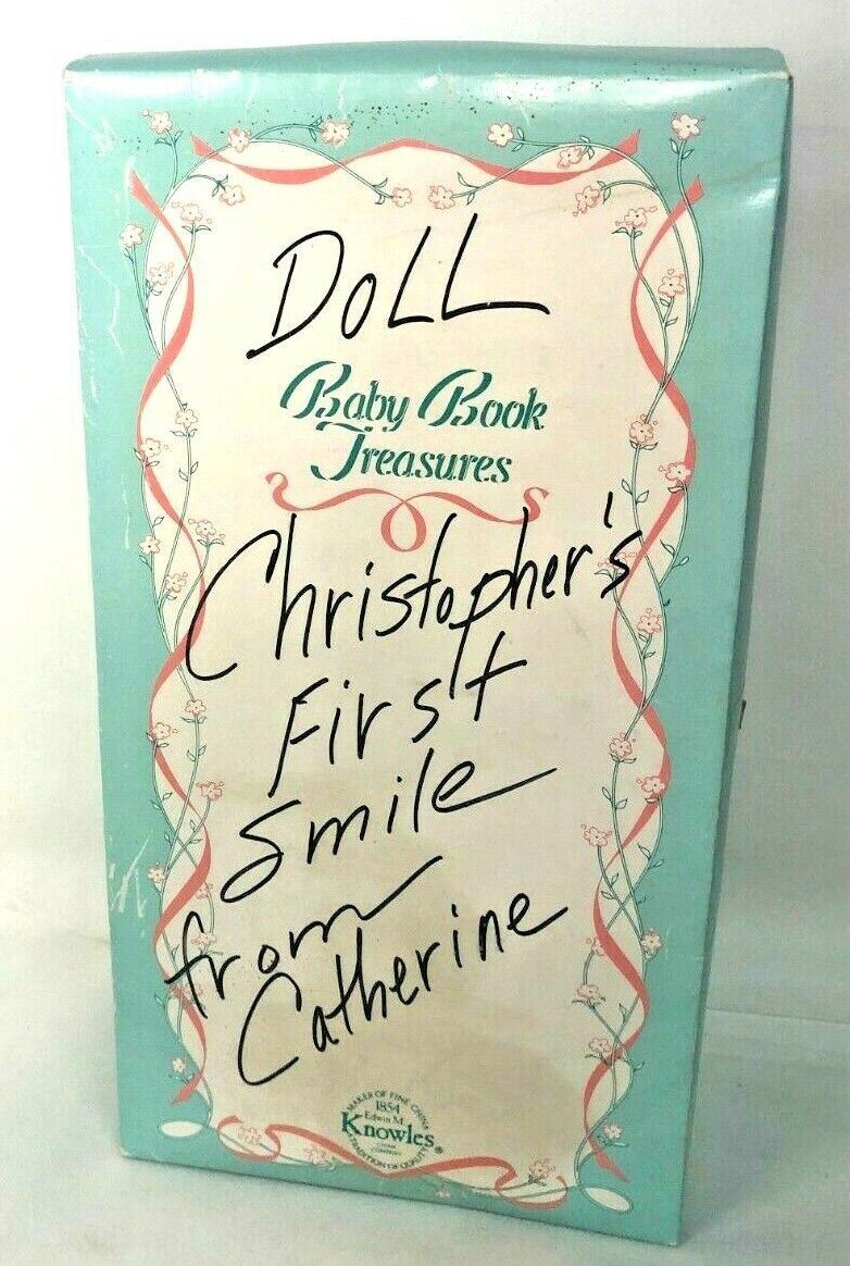 EDWIN KNOWLES 1991 PORCELAIN DOLL CHRISTOPHER’S FRIST SMILE~AUTHENTICITY #2533TB