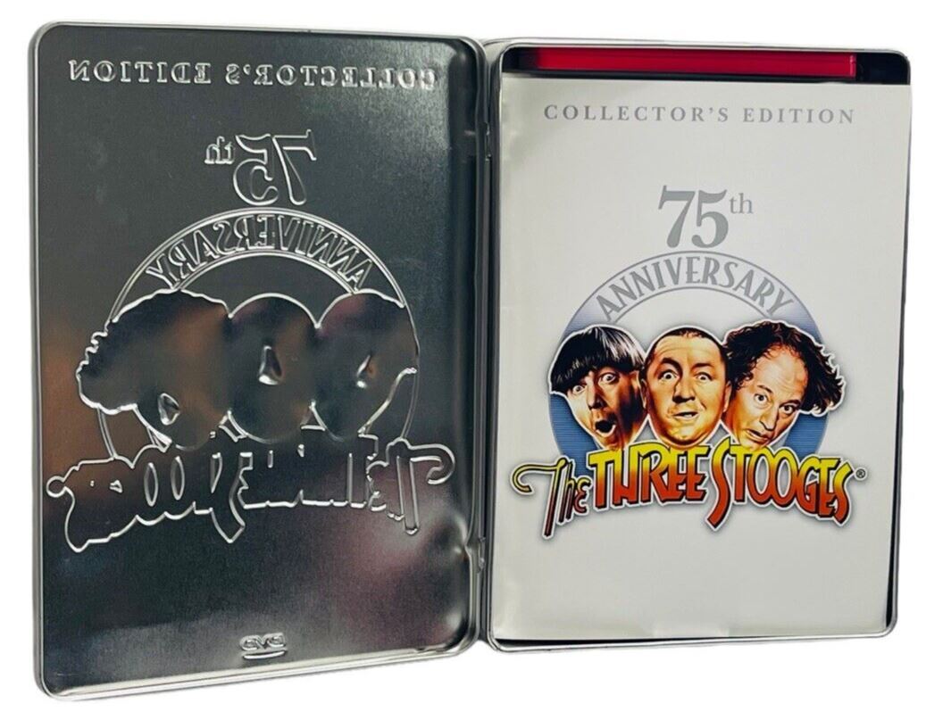 THE THREE STOOGES 75th ANNIVERSARY COLLECTOR'S EDITION 3DVDs+BIO BOOK+PHOTOS