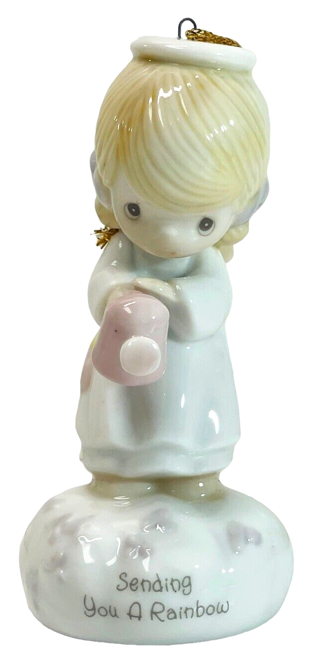 1994 Enesco Precious Moments Figurine ~ ANGEL W/WATER CAN X'MAS MUSICAL