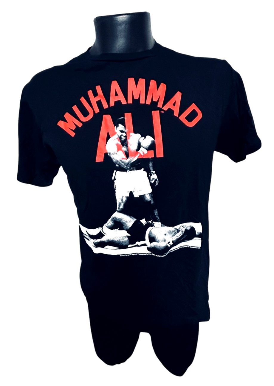 Muhammad Ali Brand Men's T-Shirt Black, Size Large, Boxing.