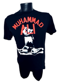 Muhammad Ali Brand Men's T-Shirt Black, Size Large, Boxing.