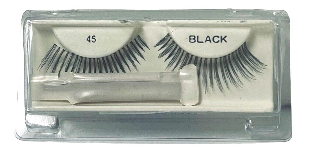 Andrea Lashes Strip Style 45 Black (1 Pack) w/Adhesive