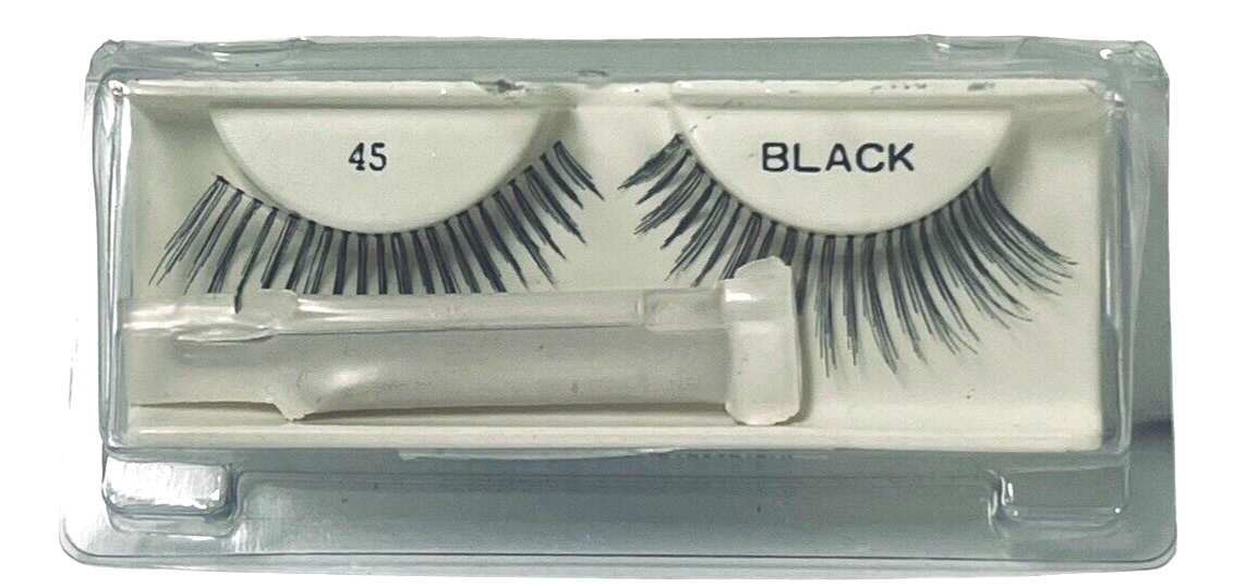 Andrea Lashes Strip Style 45 Black (1 Pack) w/Adhesive