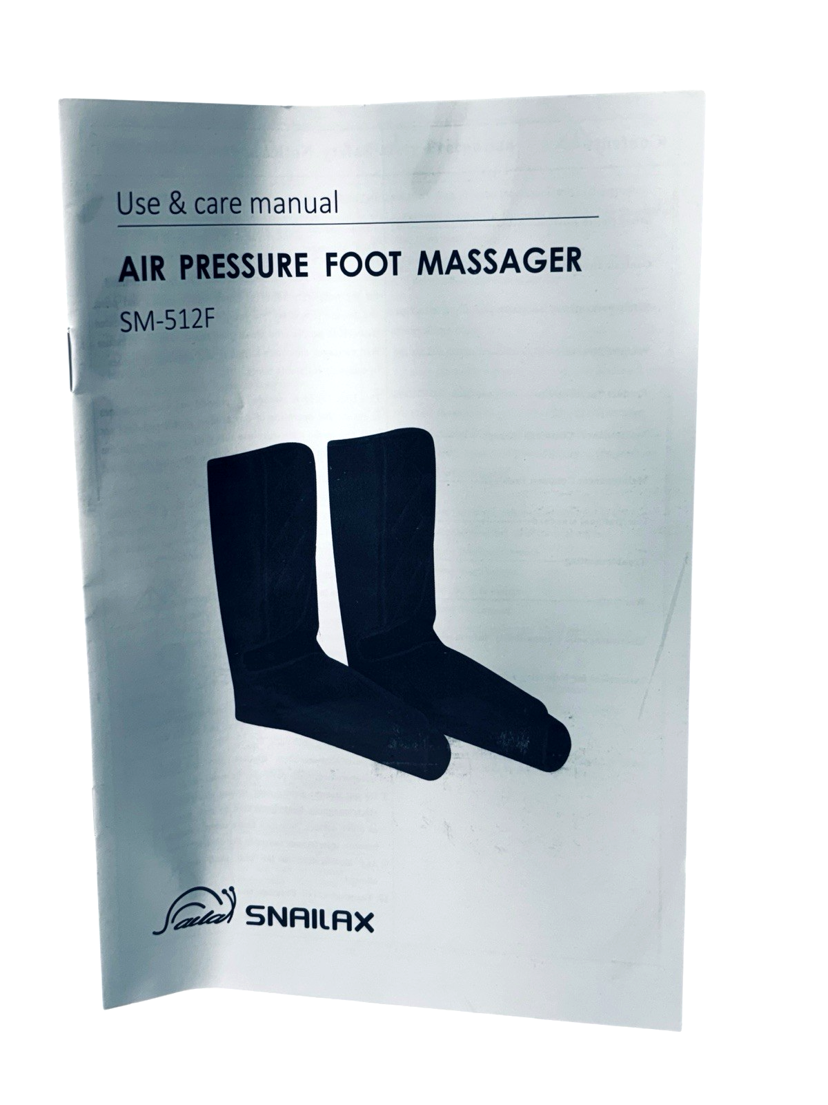 SNAILAX Foot & Leg Massager Model: SM-512F/Power 24W/Sz. 13.4" X 7.5" MINT CONT