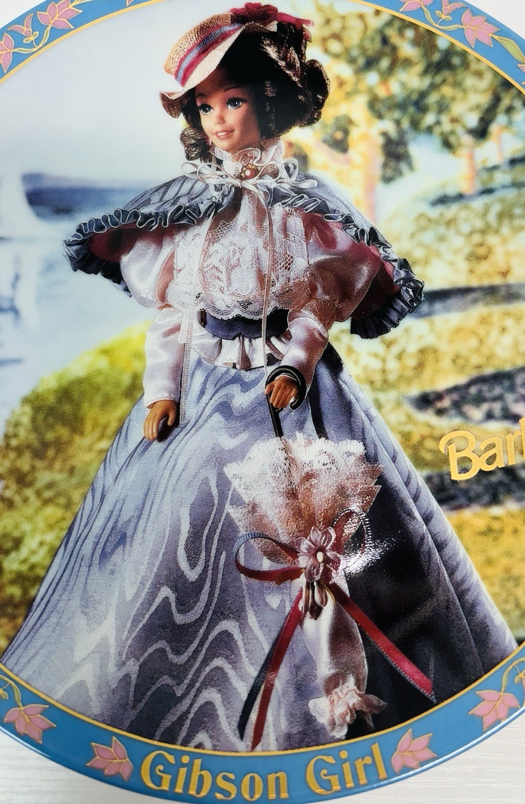 Enesco Gibson Girl Barbie 8" Collectors'1995 Plate, Barbie Collectibles Limited