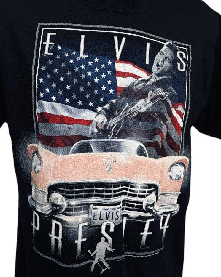 ELVIS PRESLEY T-SHIRT LAS VEGAS SIZE: XLARGE