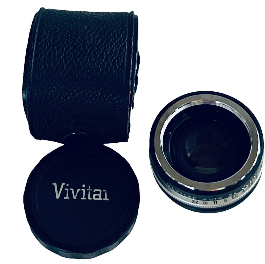 Auto Lens 2X Custom Tele-Converter Model 2X-1 w/Leather Case & Lens Caps Vivitar