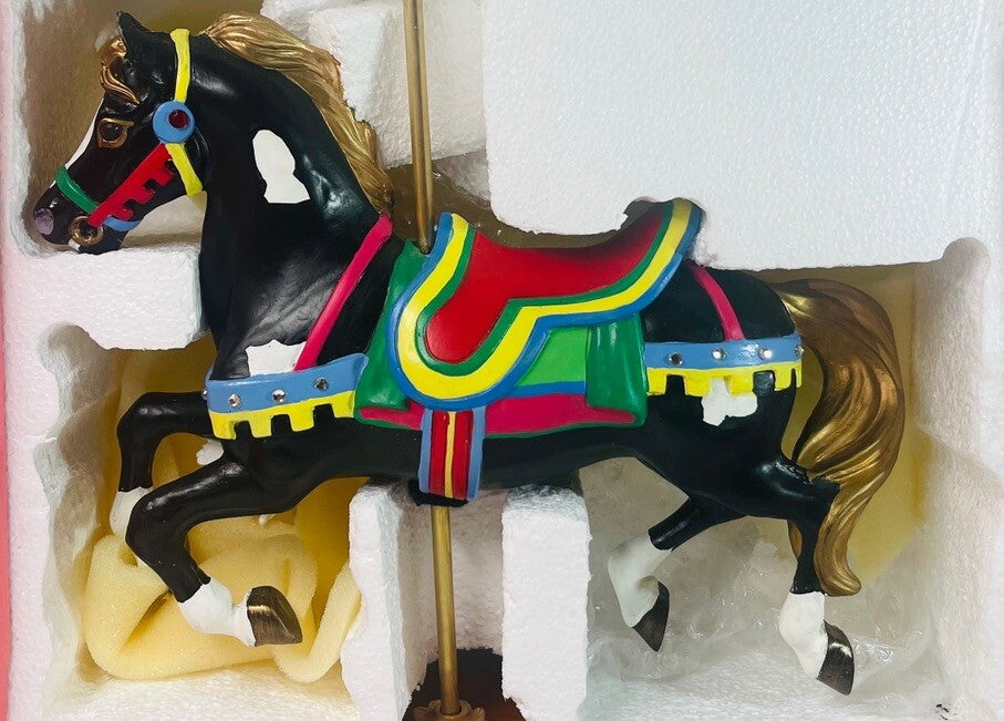 NEW Carousel Kids ALICIA 10" Porcelain Doll & Carousel Horse By: Paradise Galler