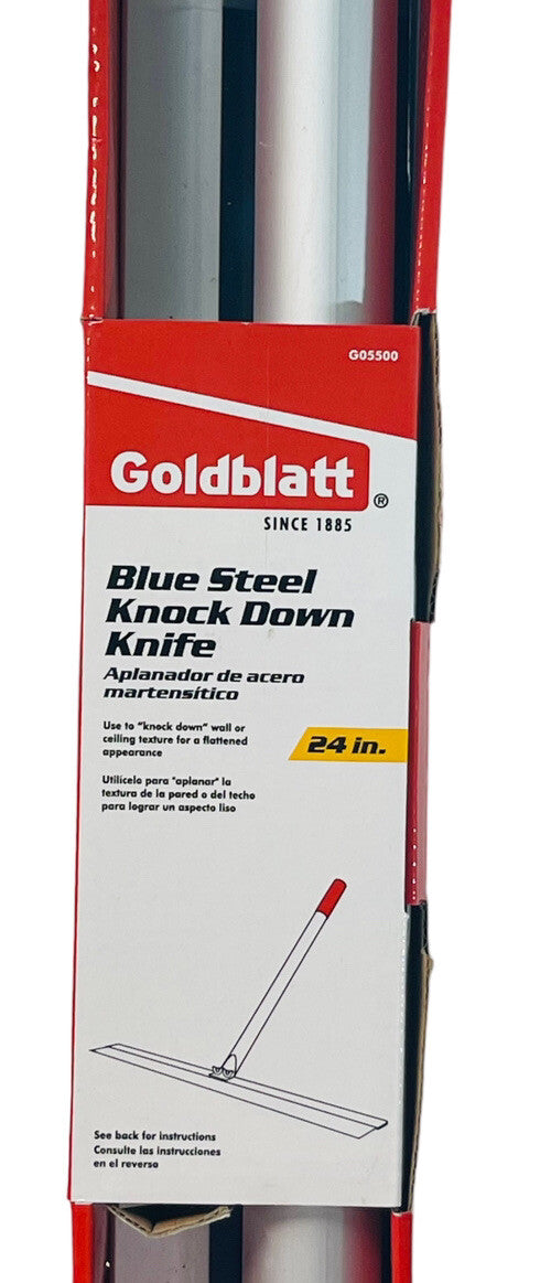 GOLDBLATT BLUE STEEL KNOK DOWN KNIFE 24" LIGHTWEIHT w/RED GRIP HANDLE, G0550.