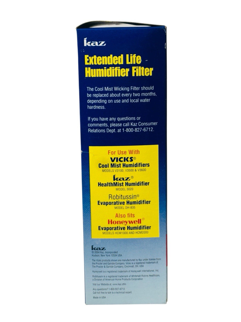 Protec (WF2) Humidifier Filter - Vicks, Sunbeam, Honeywell, Enviracare & ReliOn