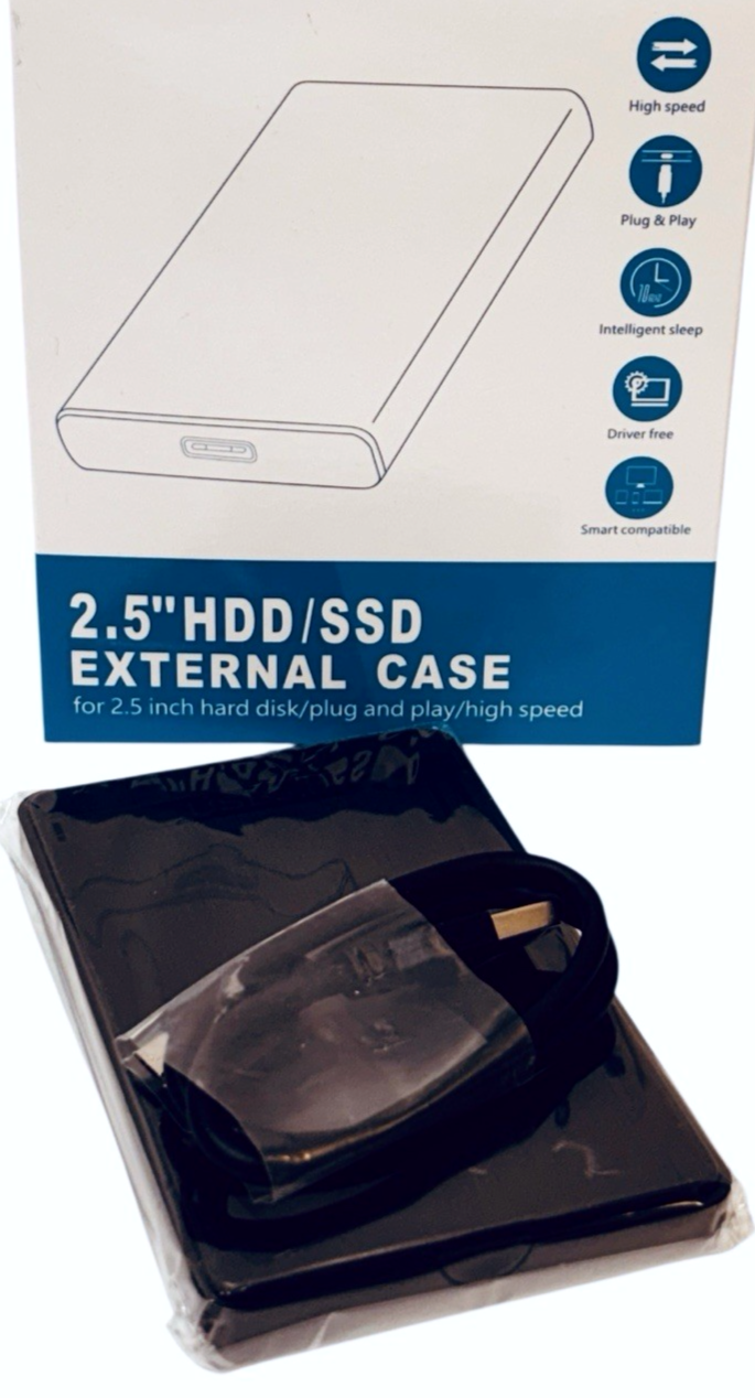 2.5” HDD/SSD EXTERNAL CASE For 2.5” HARD DISK/PLUG & PLAY/HIGH SPEED/USB 3.0