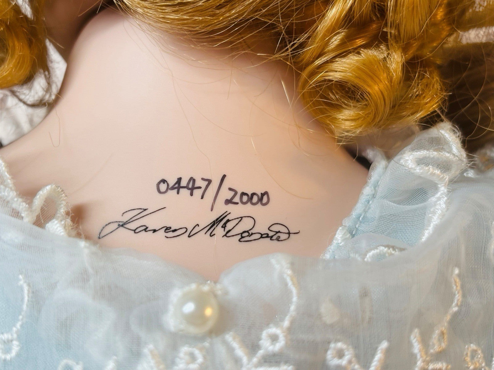 Premier Artist Collection Porcelain Doll “BUNNY” 20 inches By Karen McDonald