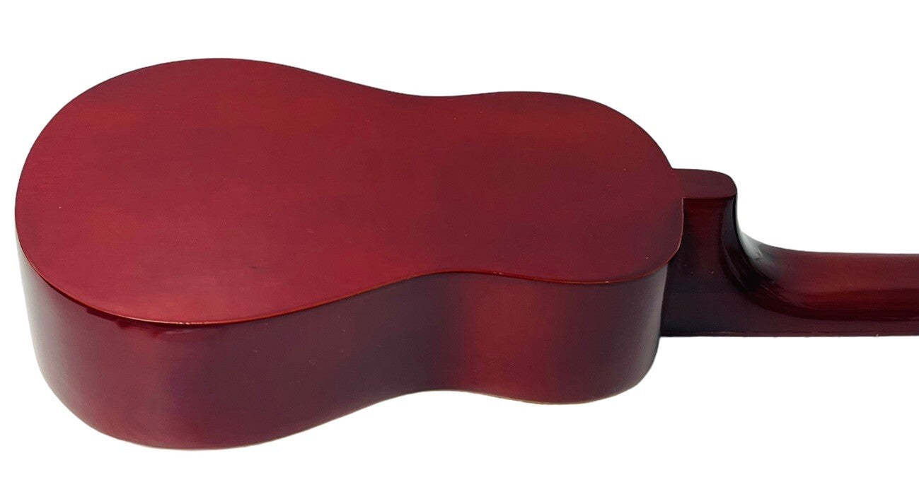 UKULELE with LANIKIA CO-UT DIGITAL TUNER & ACCESSIORIES - OAK & RED WOOD.