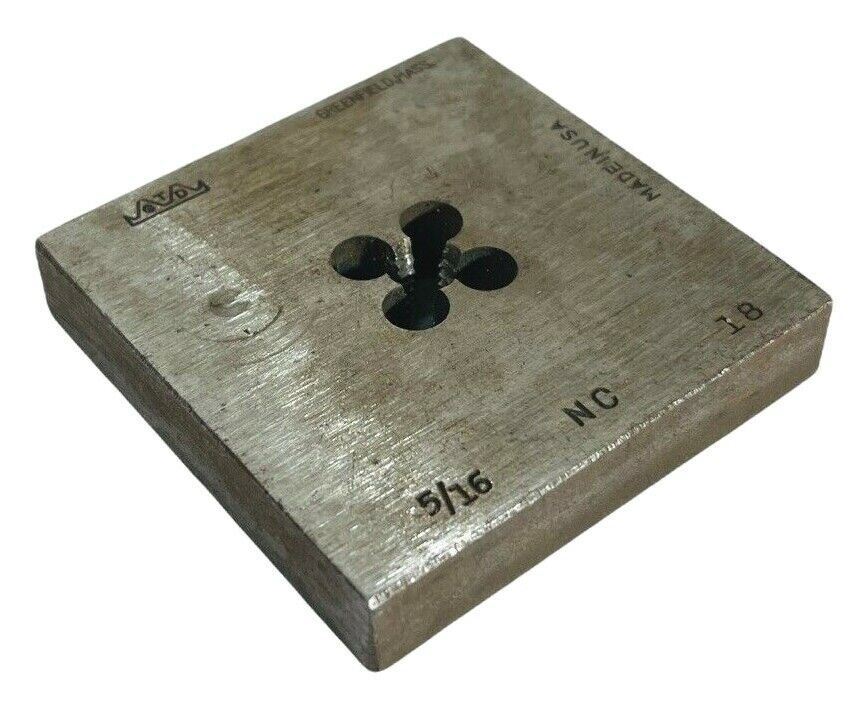 Tap & Die Square Bolt Die 5/16 NC 18GTD No. 275 Solid 2-1/2" Greenfield