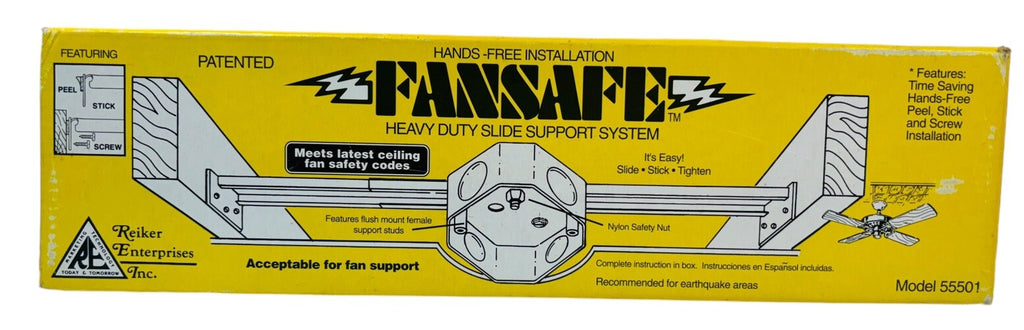 Legrand-Pass & Seymour 55501 Reiker New Construction Slide Fan Support ~ NEW