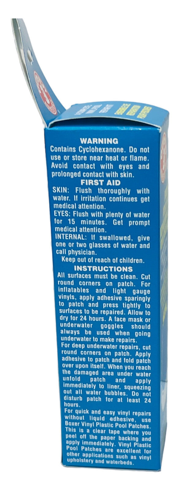 Swimming Pool Repair Kit, (Vinyl) Boxer Adhesives Under Water 2-Ounces BRAND NEW