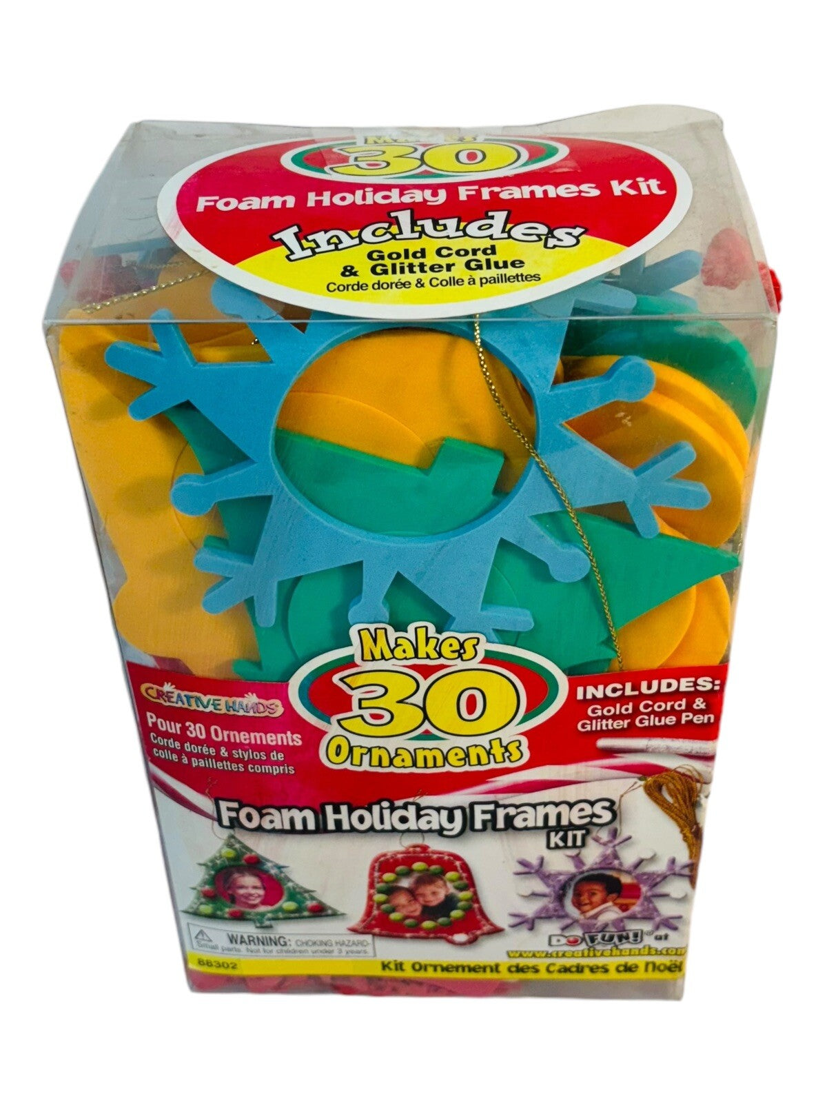 Fibre Craft® Makes 30 Ornaments “Foam Holiday Frames Kit” NEW.