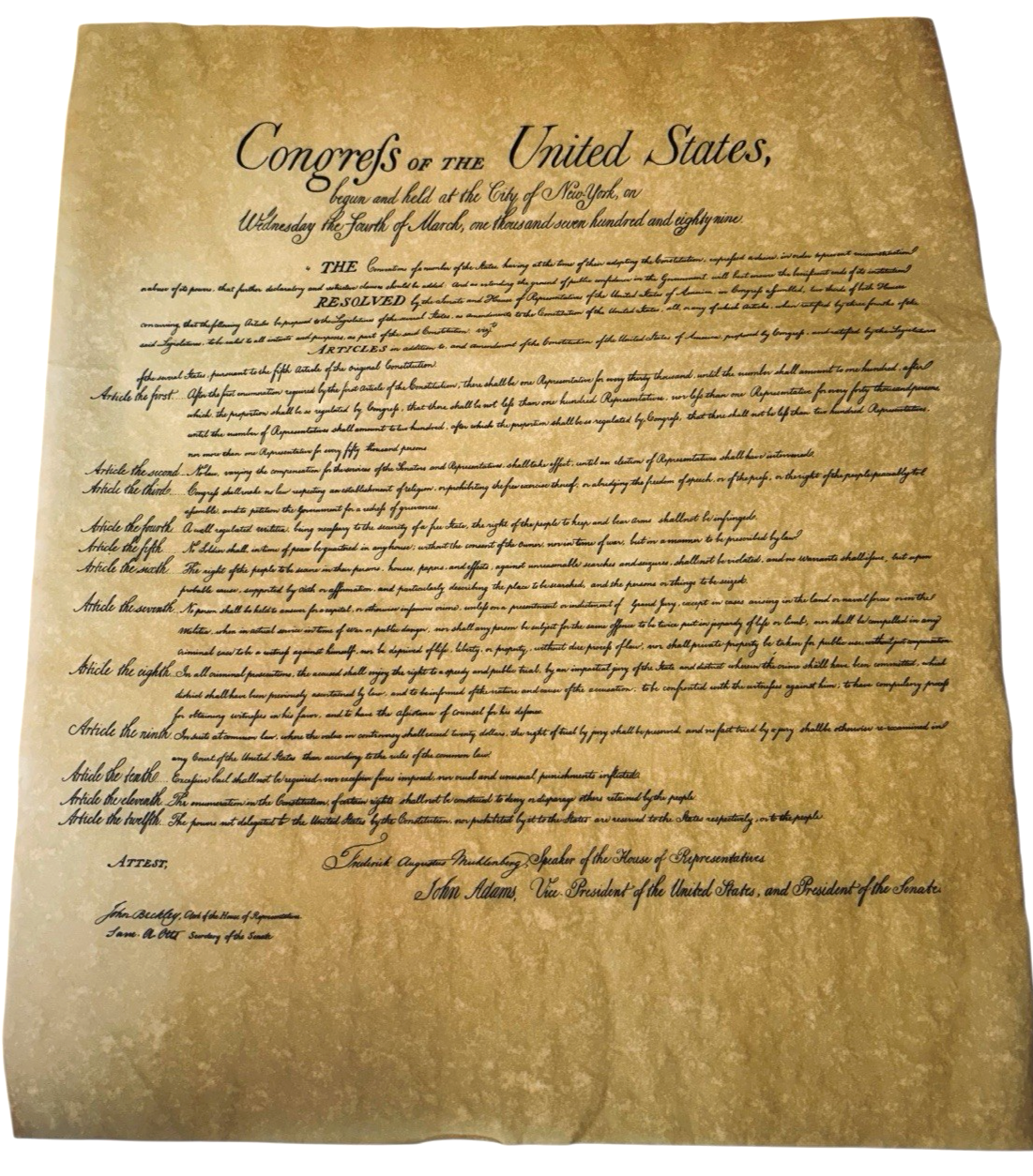 Complete Set of 4 American Historical Documents - Replicas in Original Package