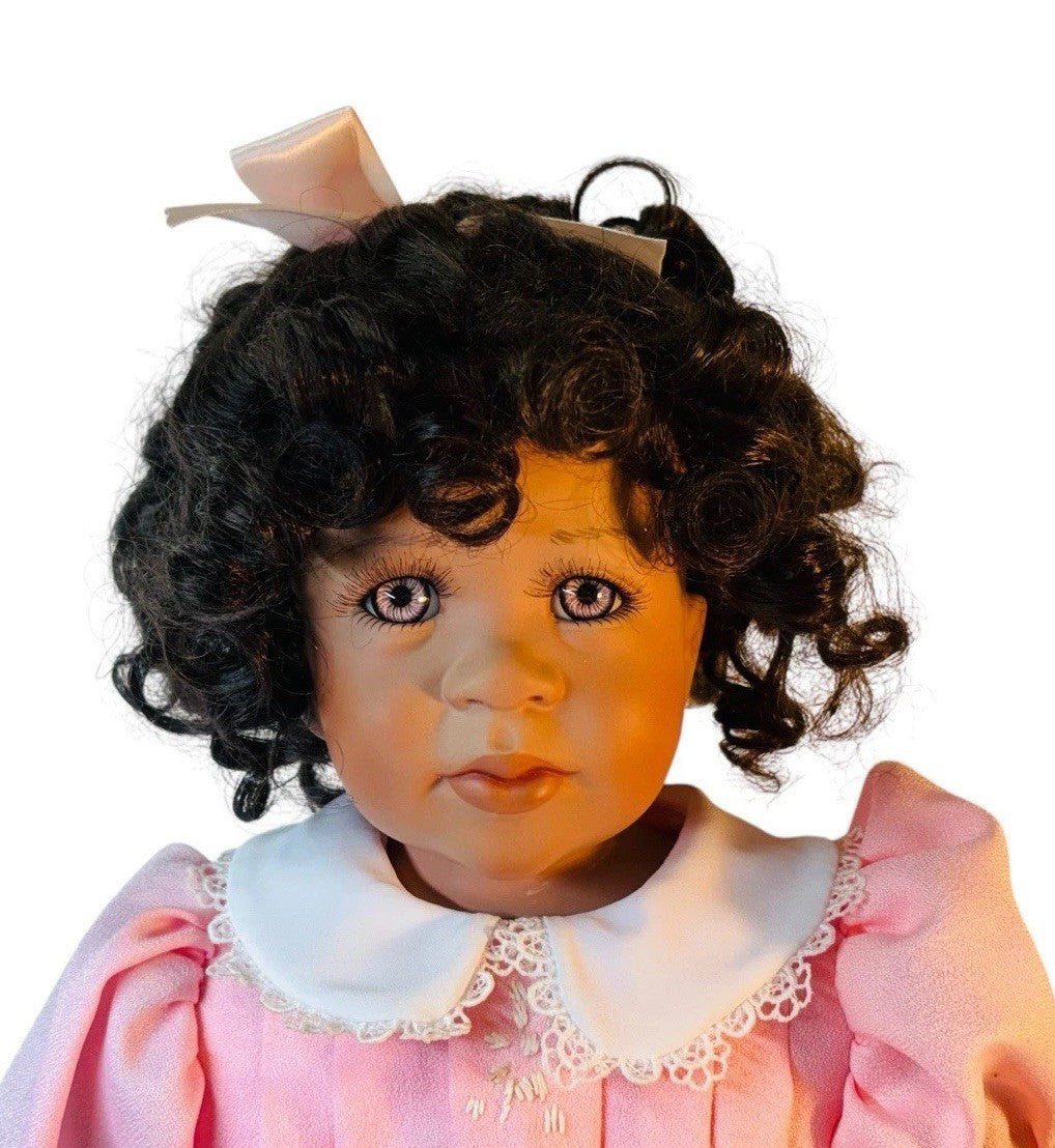 Master Piece Gallery Porcelain Doll 22” CHANTELLE By Jeanne Singer W/Wrist Tag