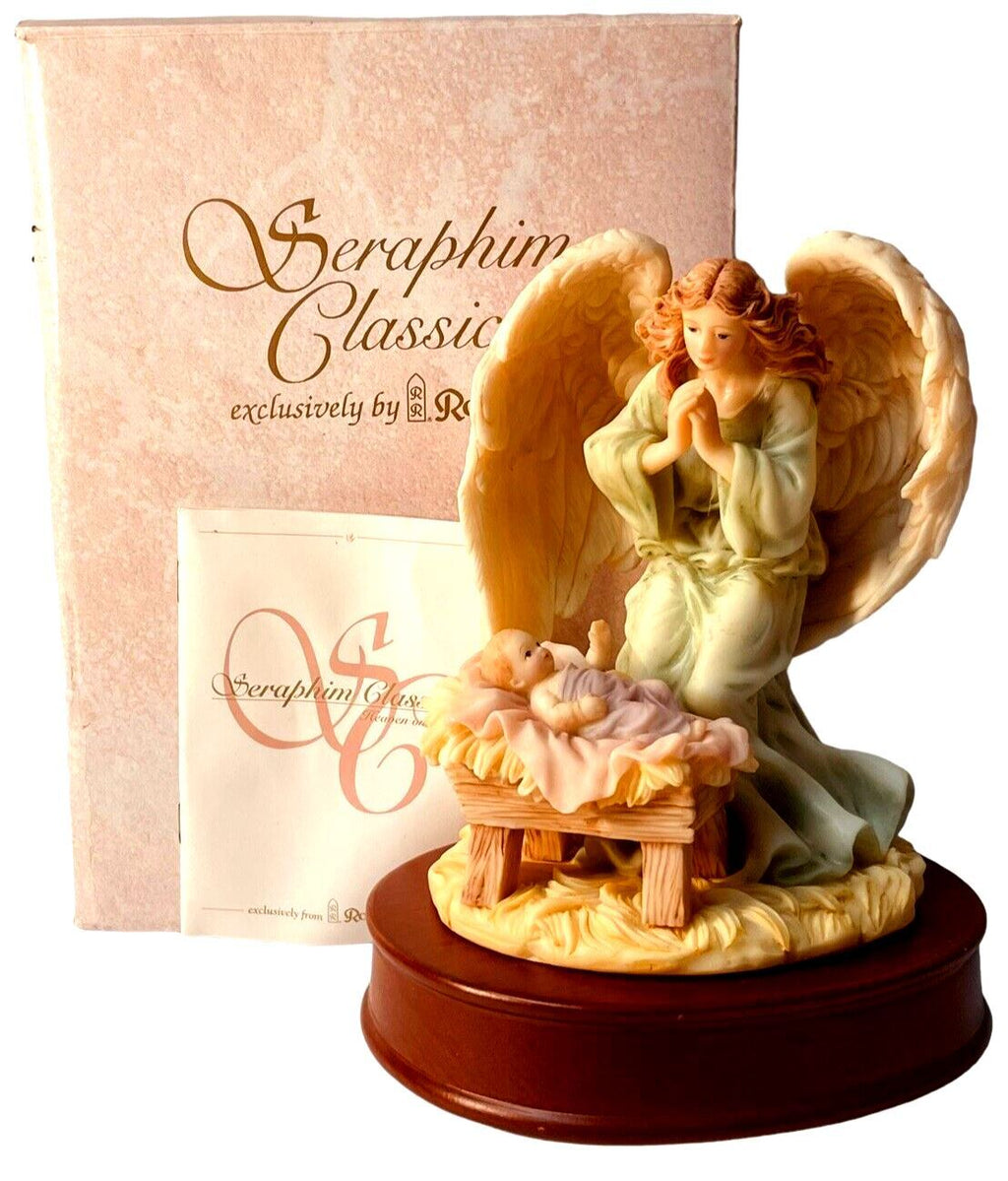 Roman Seraphim Classics Angel Francesca “Loving Guardian” WINDUP Music FIGURINE