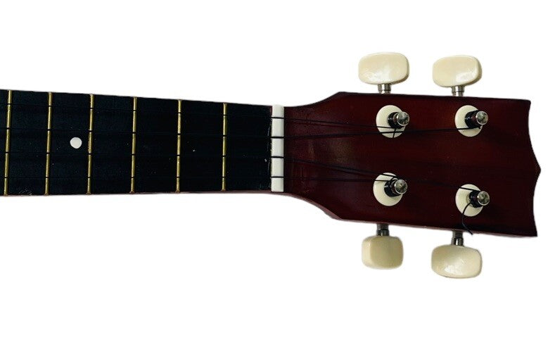 UKULELE with LANIKIA CO-UT DIGITAL TUNER & ACCESSIORIES - OAK & RED WOOD.