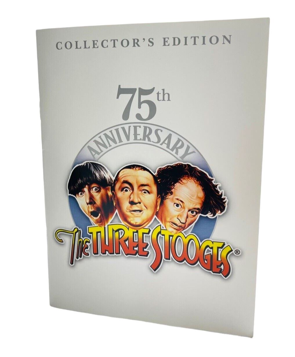 THE THREE STOOGES 75th ANNIVERSARY COLLECTOR'S EDITION 3DVDs+BIO BOOK+PHOTOS