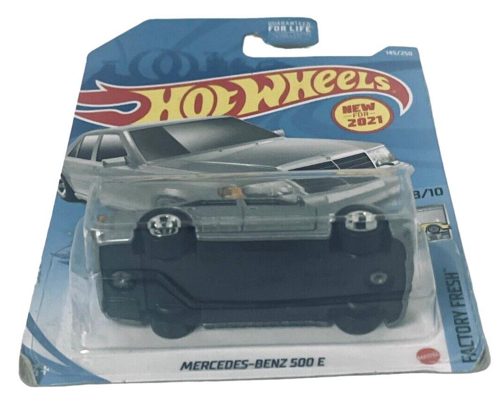 MERCEDES-BENZ 500 E 8/10 FACTORY FRESH 1:64 Scale SILVER ~ 2020 Hot Wheels #145