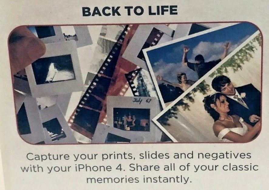AUDIO SCANNER SCANS & TRANSFERS PHOTOS/SLIDES/NEGATIVES DIRECTLY TO IPHONE