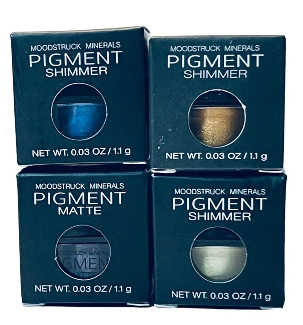 Moodstruck Minerals Eye Shadow Assortment of 4 Colors Matte/Shimmer Pigment