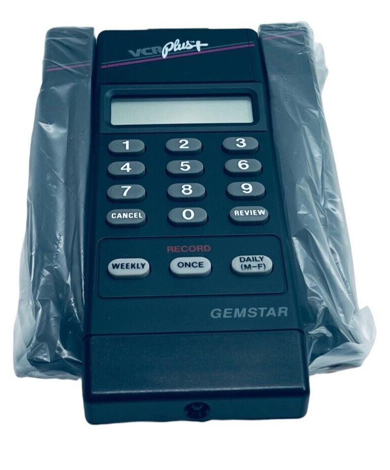 1991 Gemstar VCR Plus+ Instant TV VCR Programmer Makes Taping Easy - VINTAGE