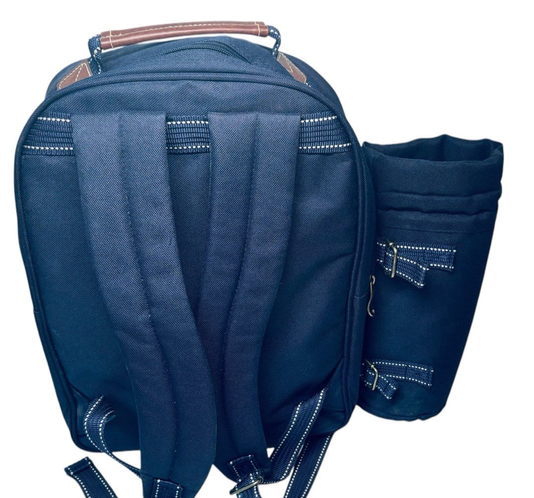 NWT Picnic at Ascot Bold Picnic Backpack for 4 Glasses/Flatware/Opener/Utensils