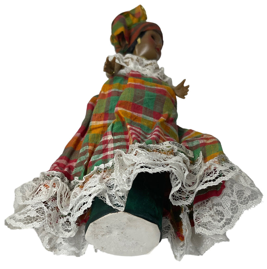 ST. CROIX DOLLS, V.I. HANDMADE, 9'' & 11'' TALL by; AMELIA GILL, RARE VINTAGE