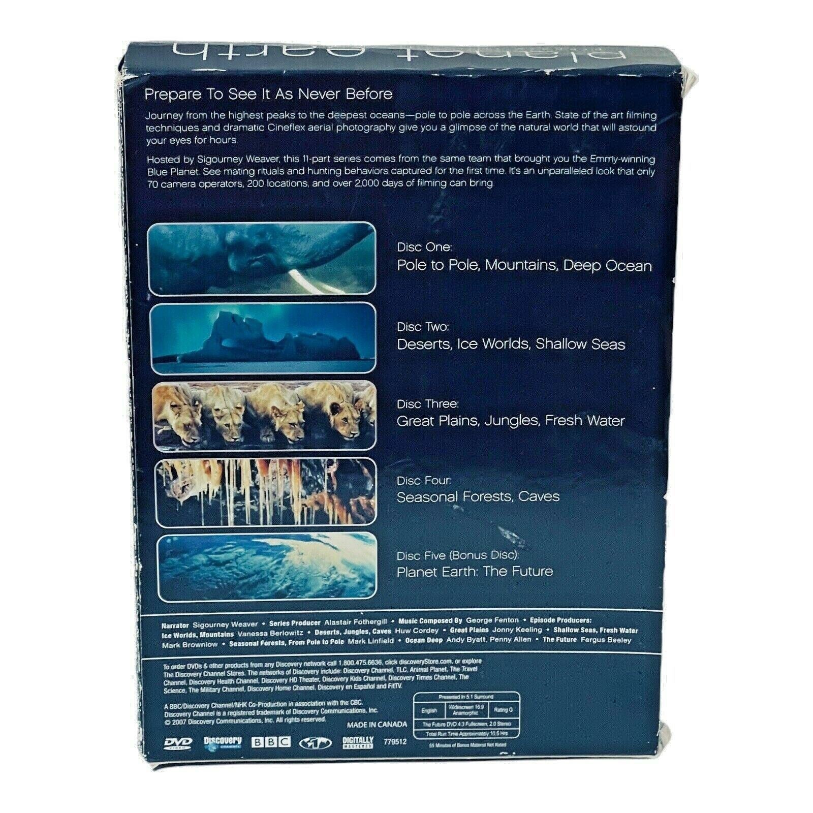 Planet Earth DVDs 5-Disc Set Discovery Channel 2009 Collector's Edition