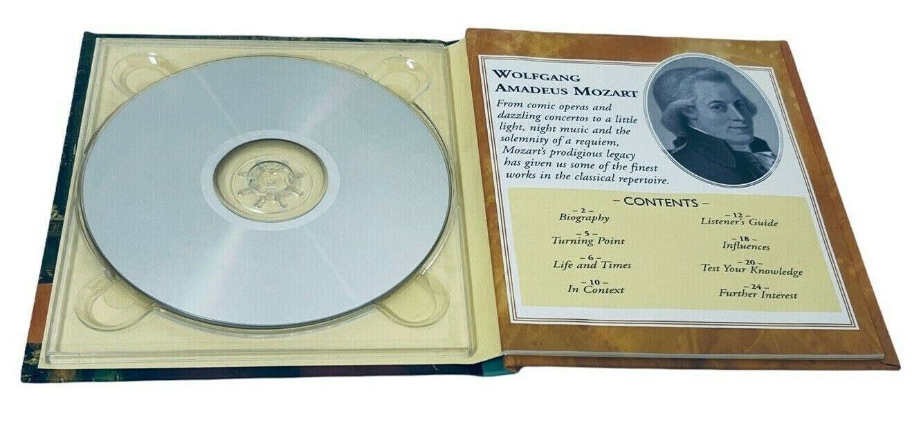 CLASSIC COMPOSERS HAYDN, MOZART, & MOZART CDs W/23 PAGE BIOGRAPHY BOOKLET LOT-3