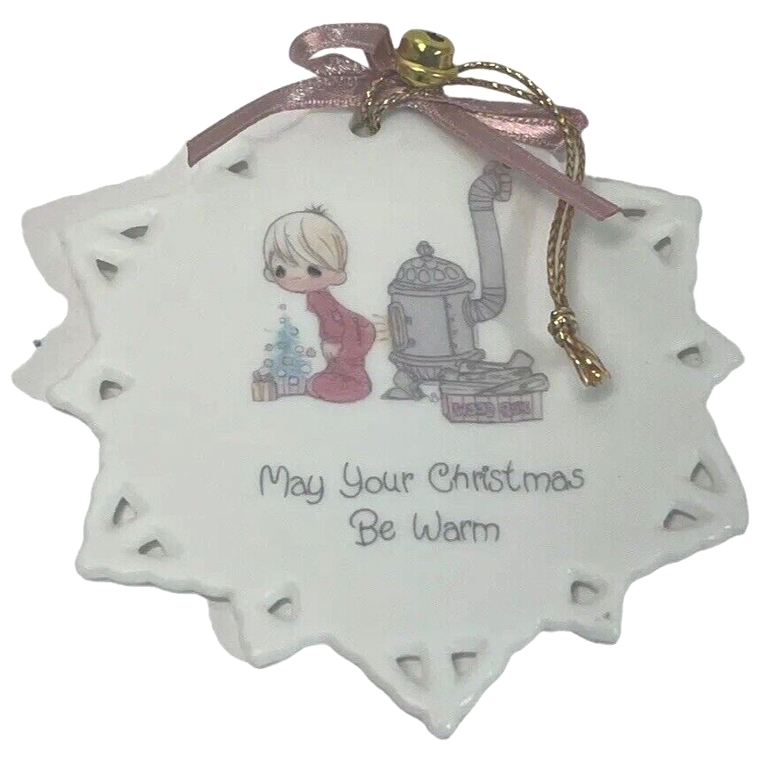 1998 Precious Moments Enesco - SNOWFLAKE HANGING ORNAMENTS - Set of 4