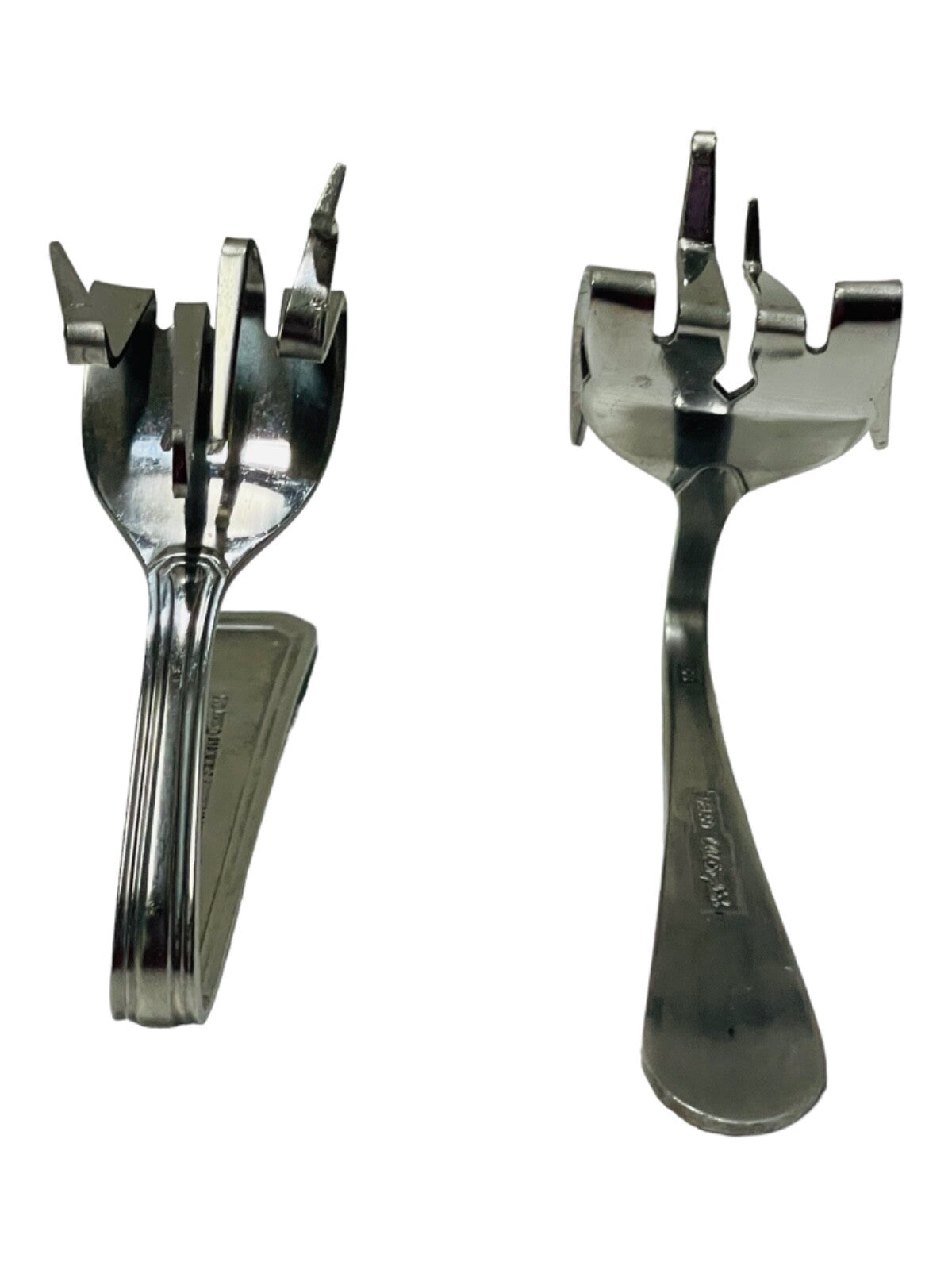 Cambridge STAINLESS-STEEL Tasting Spoon & 2-Specialty Curve-Forks - PREOWNED