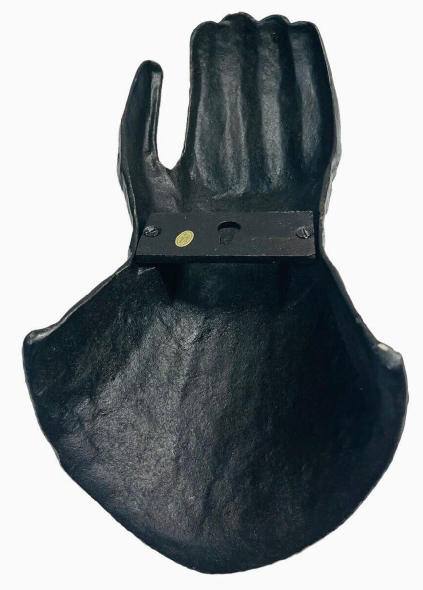 Medieval Armor Glove Gauntlet Display, French Knight, 6"W x 3"D x 12"H & 4 lbs.