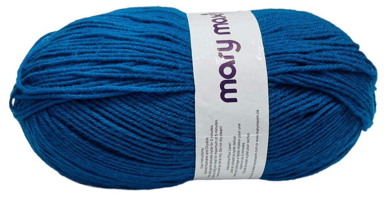 BIG BALL YARN STORM BLUE 45989-850Yards Worsted Wt-100% Acrylic - MARY MAXIM-NEW