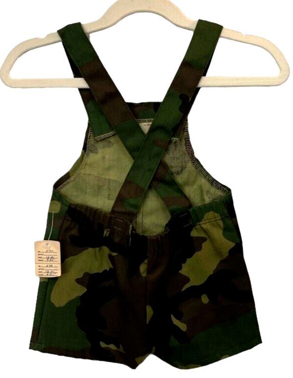 Camouflage Overalls w/Bib, Toddler Size 12 Months by; Young Commandos NEW