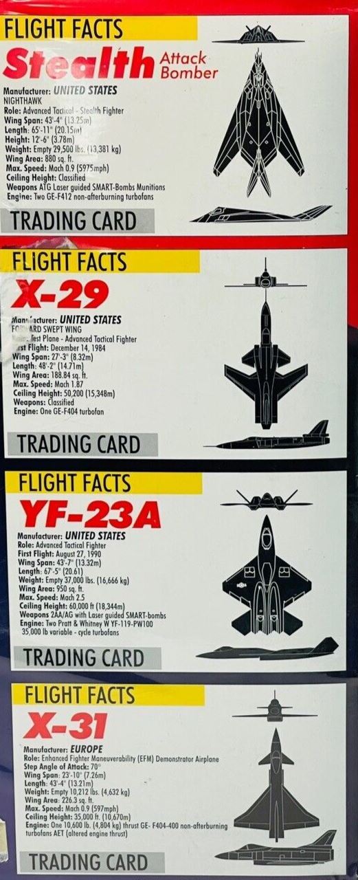 Lockheed Stealth AG - Fold N Fly Advanced Tactical Fighter Series 4 Jets & More