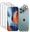 14 Pro iPhone, 5D Tempered Glass Screen & Camera Protectors - 3 of Pack
