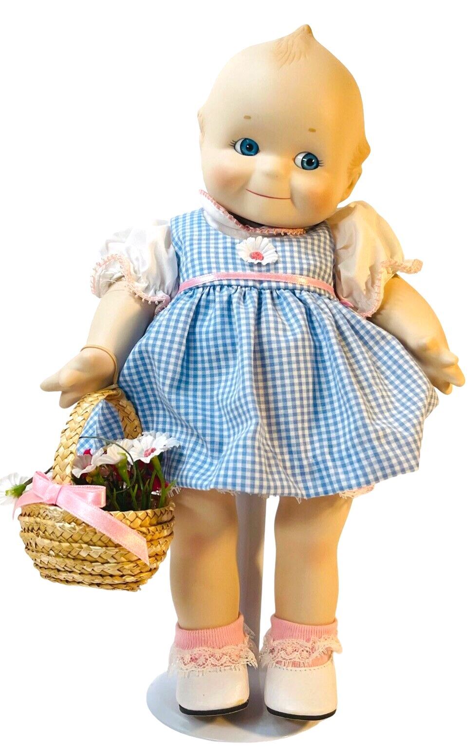 KEWPIE PORCELAIN DOLL 11” ©JESCO 1997 (100% PORCELAIN) W/ORIGINAL BOX/STAND
