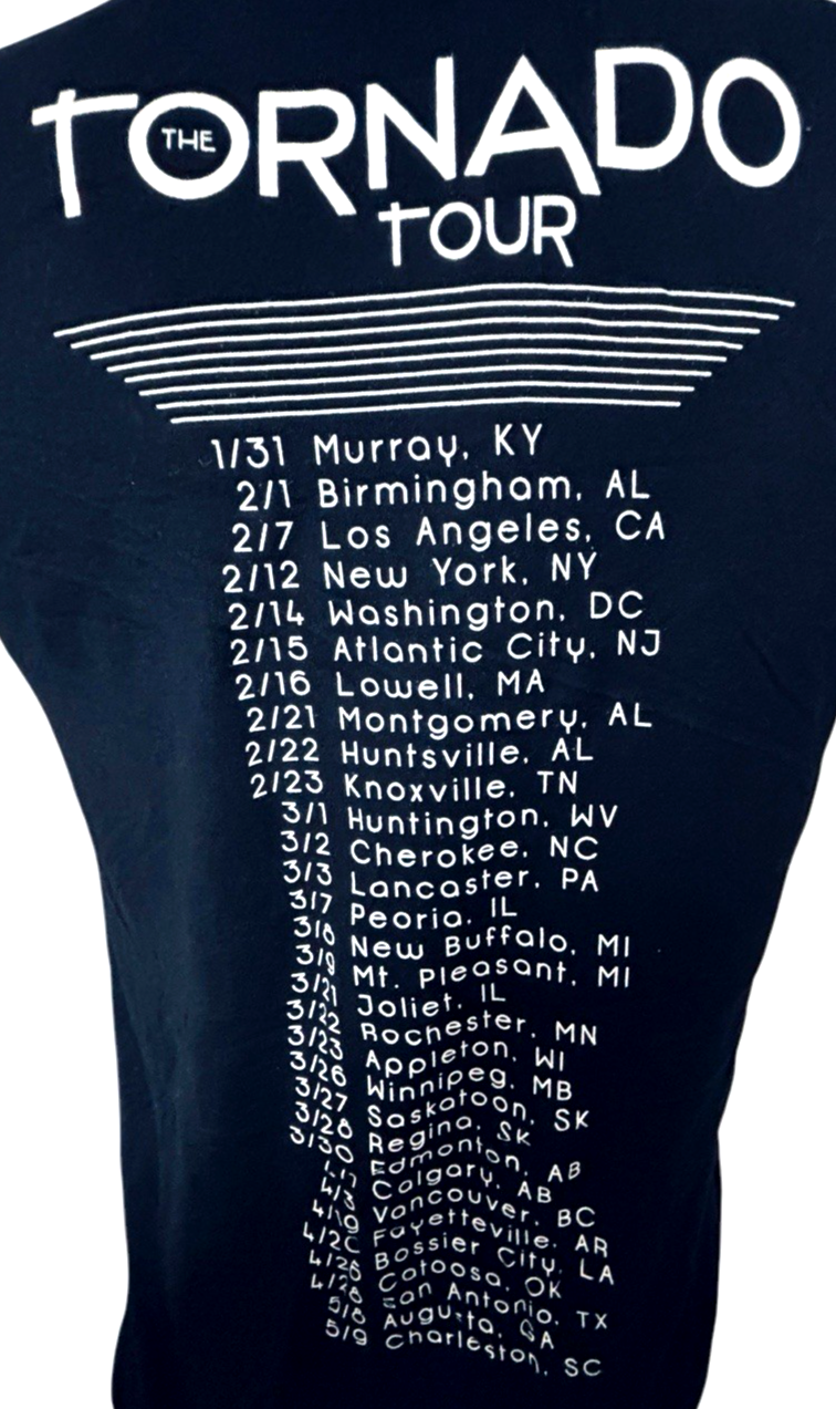 Official 2013 LITTLE BIG TOWN T-SHIRT T "THE TORNADO TOUR", 2-Sided black S: Med