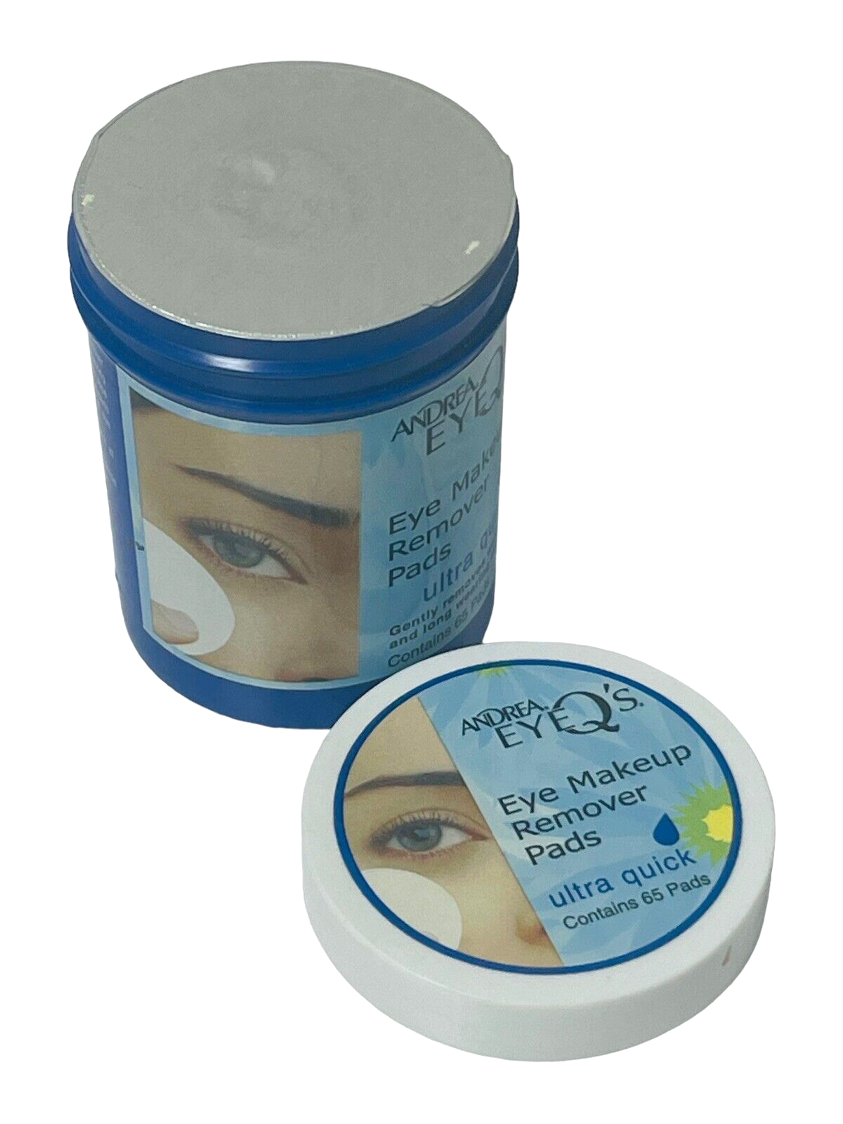 Assortments of 7 Eyeshadows & Andrea Ultra Quick Eye Makeup Remover Pads
