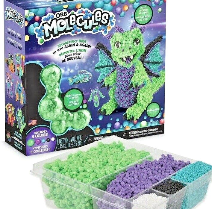 Molecules Dragasaur Art Activity Set Deconstruct ~ ORB NEW-Factory Sealed