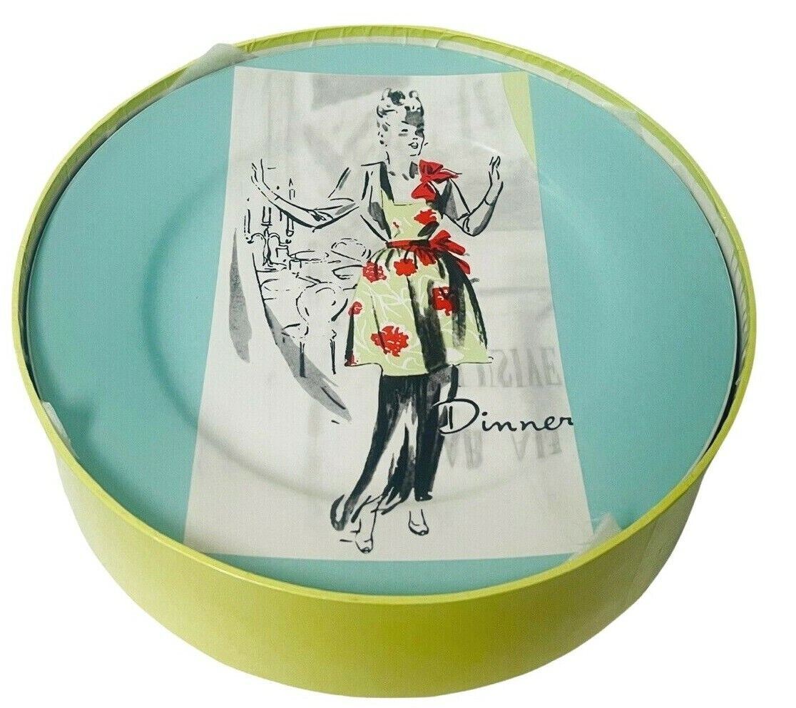 Rosanna Decorative Dessert Plates, Set of 4 Different Themes~w/Storage Box-MINT