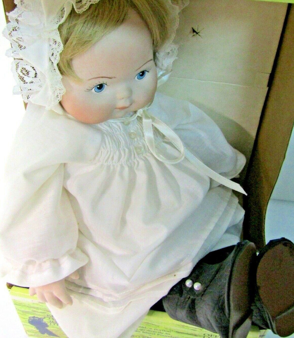 Appletown Creations 1985 Porcelain Doll Baby of Liberty Signed~Official Licensee