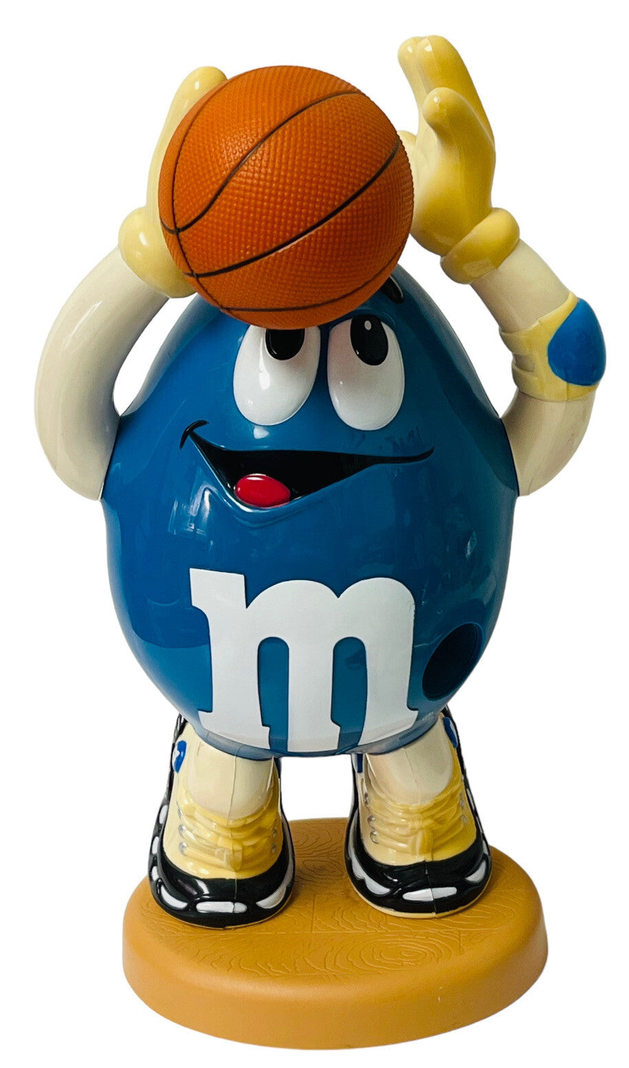 M&M'S Collectible Blue Basketball Player Candy Dispenser ~ Official, VINTAGE